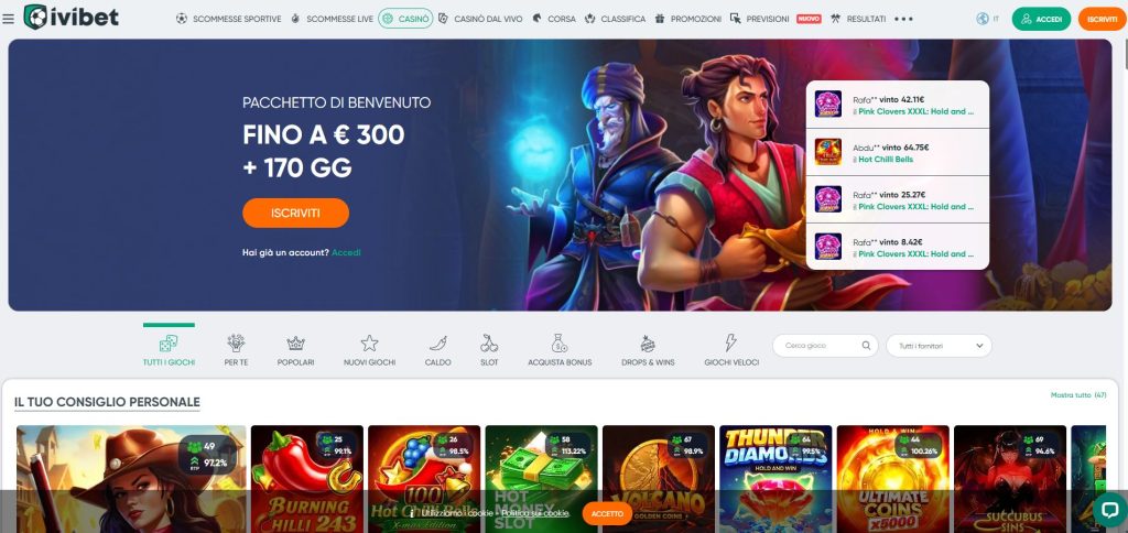Freschezza e affidabilità si respirano sulla homepage di Ivibet, un ambiente luminoso e professionale che mette sport e casinò in perfetta armonia