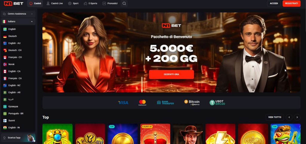 Lo spirito del campione domina la scena su N1 Bet: quote taglienti e un'interfaccia grintosa pensata per chi punta sempre al primo posto